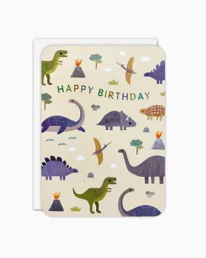 Dinosaur Birthday Card