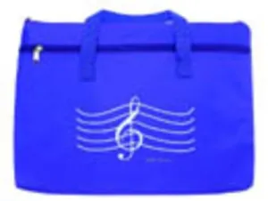 DOUBLE ZIPPER PORTFOLIO TREBLE CLEF PURPLE