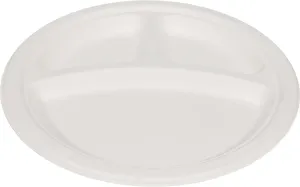 Eco-Craze - 9" 3 Compartment Round Plate- Biodegradable