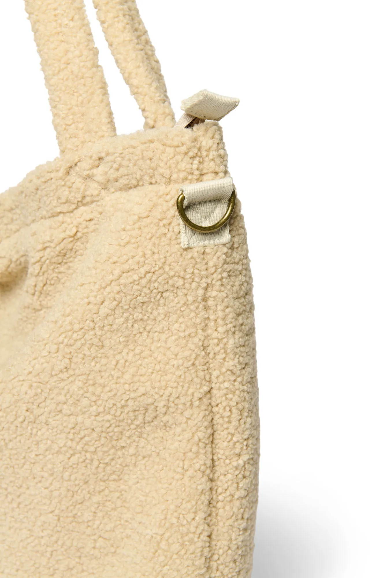Ecru Teddy Diaper Bag
