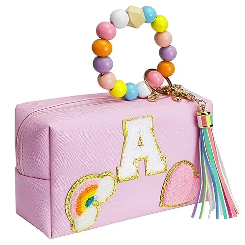 Elilier Girls Gifts for 3 4 5 6 7 8 9 10 11 12 13 Year Old, Cosmetic Bag Travel Girls Bag, Birthday Gift for Women Girl, Preppy Travel Stuff For Girls, Women Gift (Large)