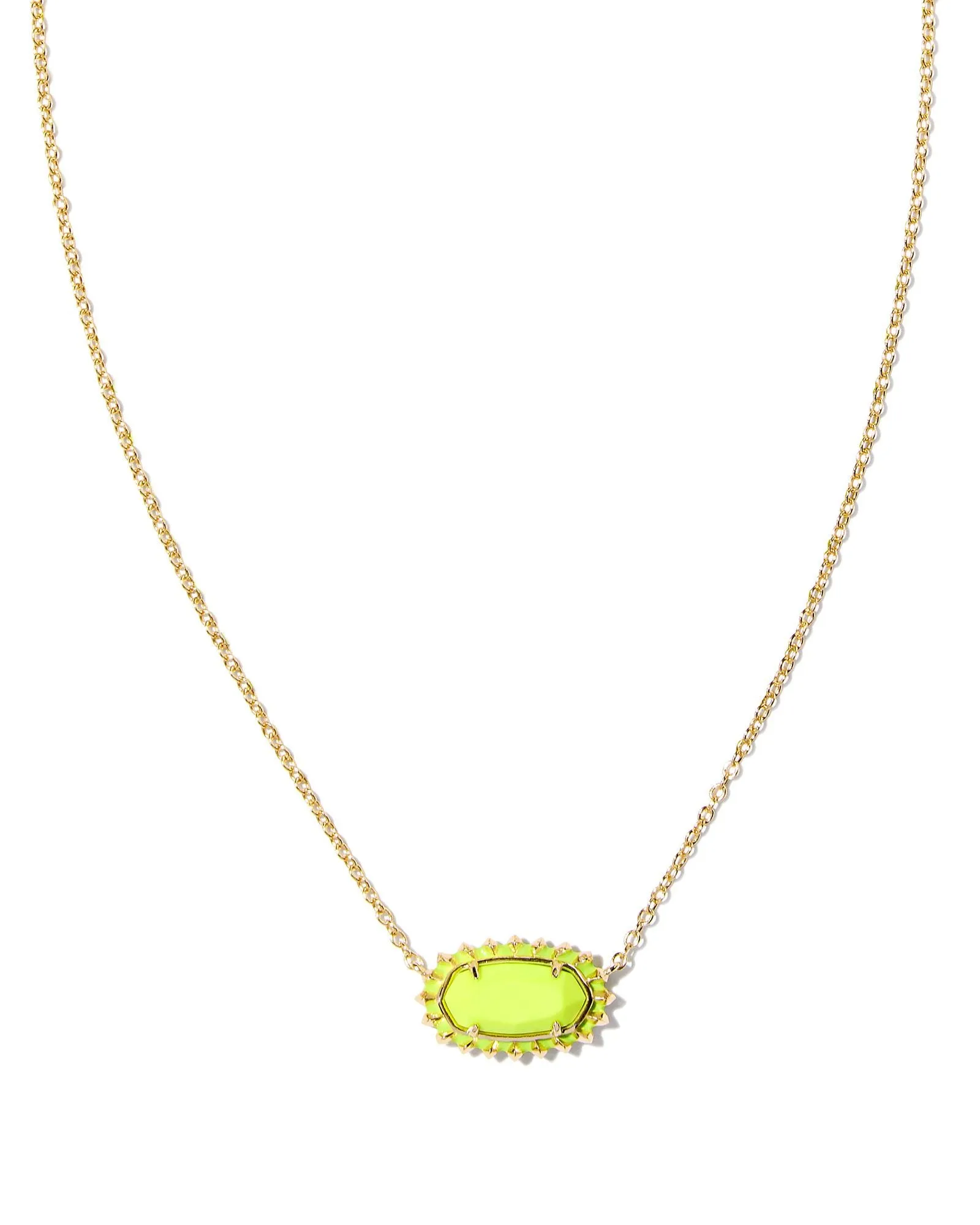 Elisa Color Burst Frame Necklace