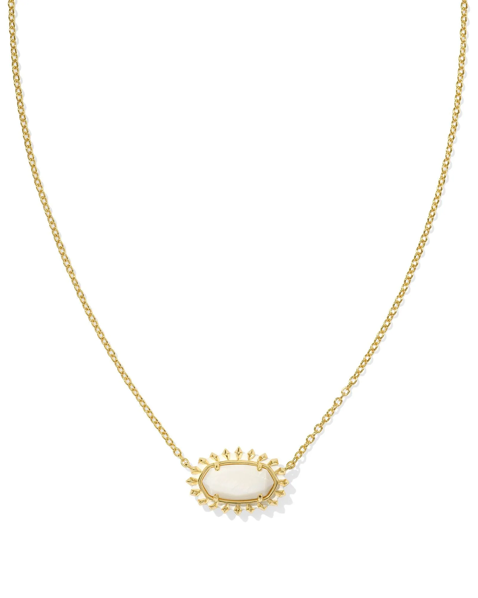 Elisa Color Burst Frame Necklace