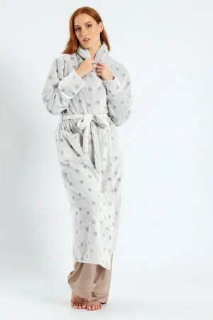 Embossed Gown - Grey