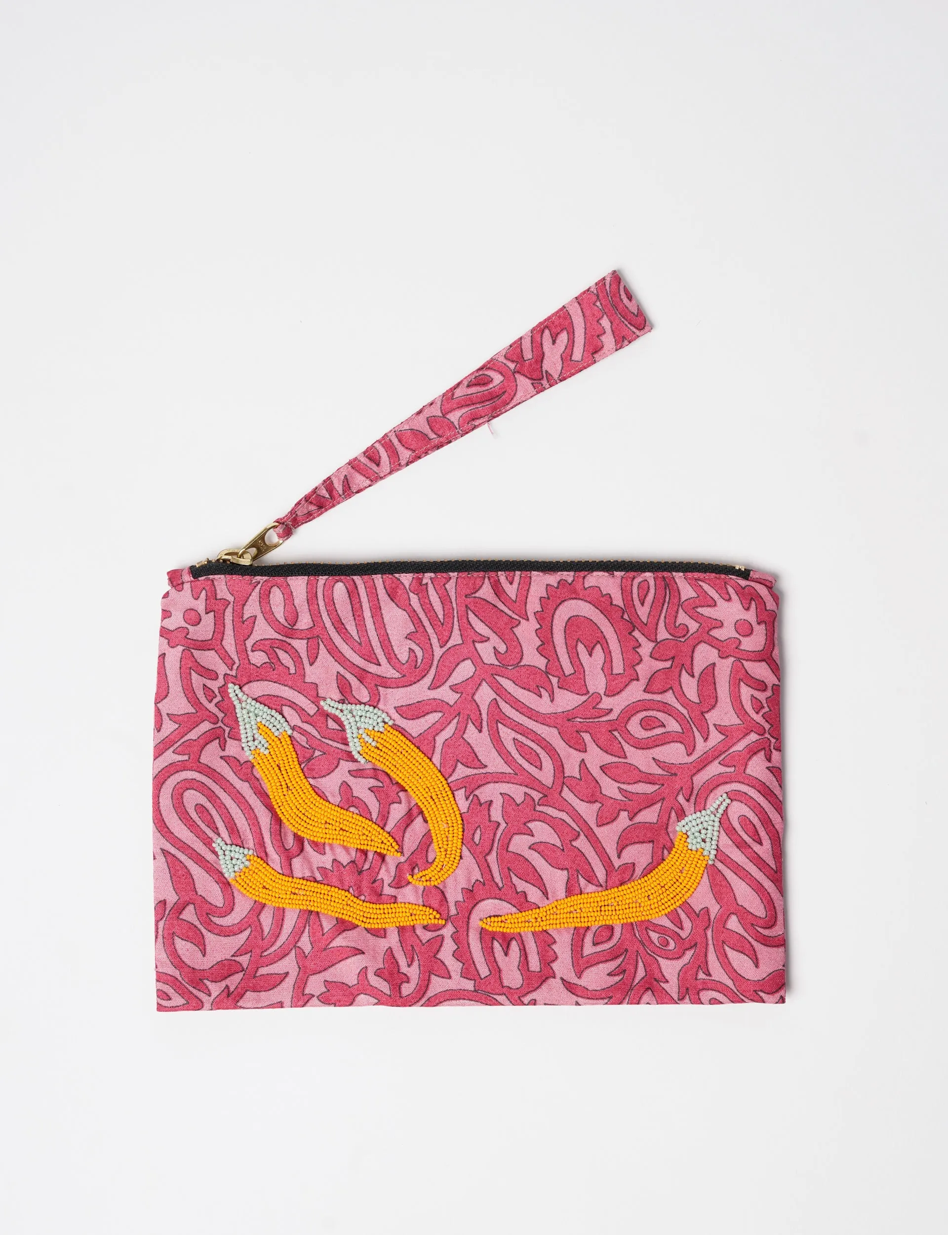 EMBROIDERED POUCH