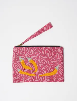 EMBROIDERED POUCH
