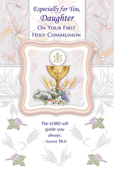 Especially for You Daughter On Your First Holy Communion Greeting Card