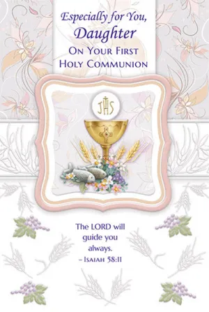 Especially for You Daughter On Your First Holy Communion Greeting Card