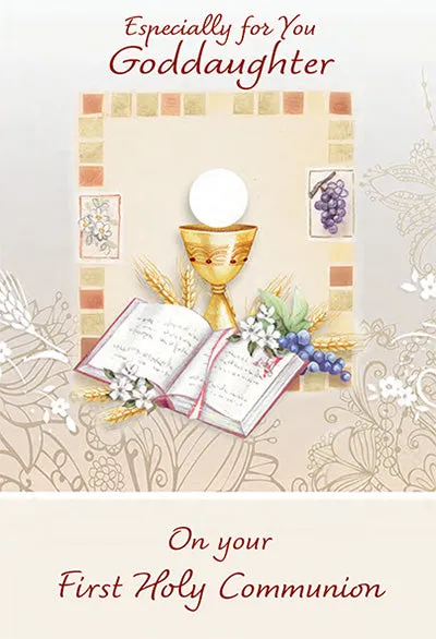 Especially for You Goddaughter on Your First Holy Communion Greeting Card