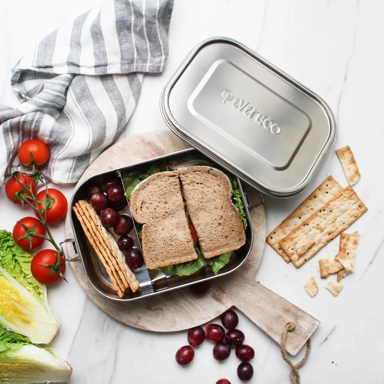 Ever Eco | Stainless Steel Bento Lunch Box 2 Compartment