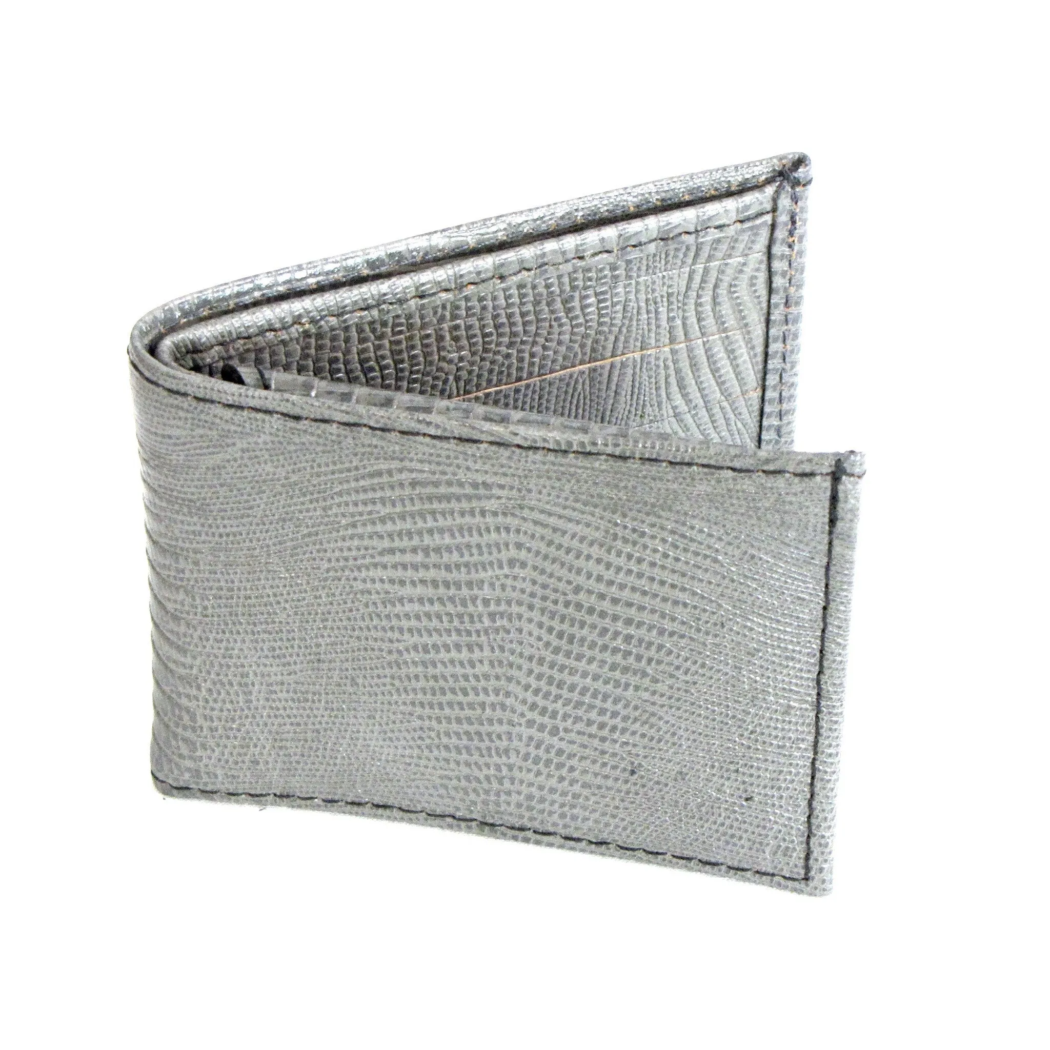 FB800G  Billfold- Embossed Gray Print