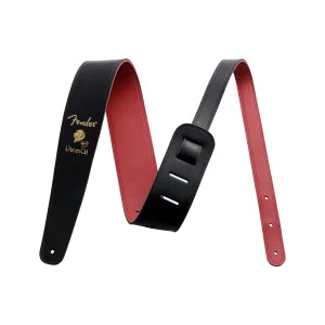 Fender Ken Signature Guitar Strap, Black & Red