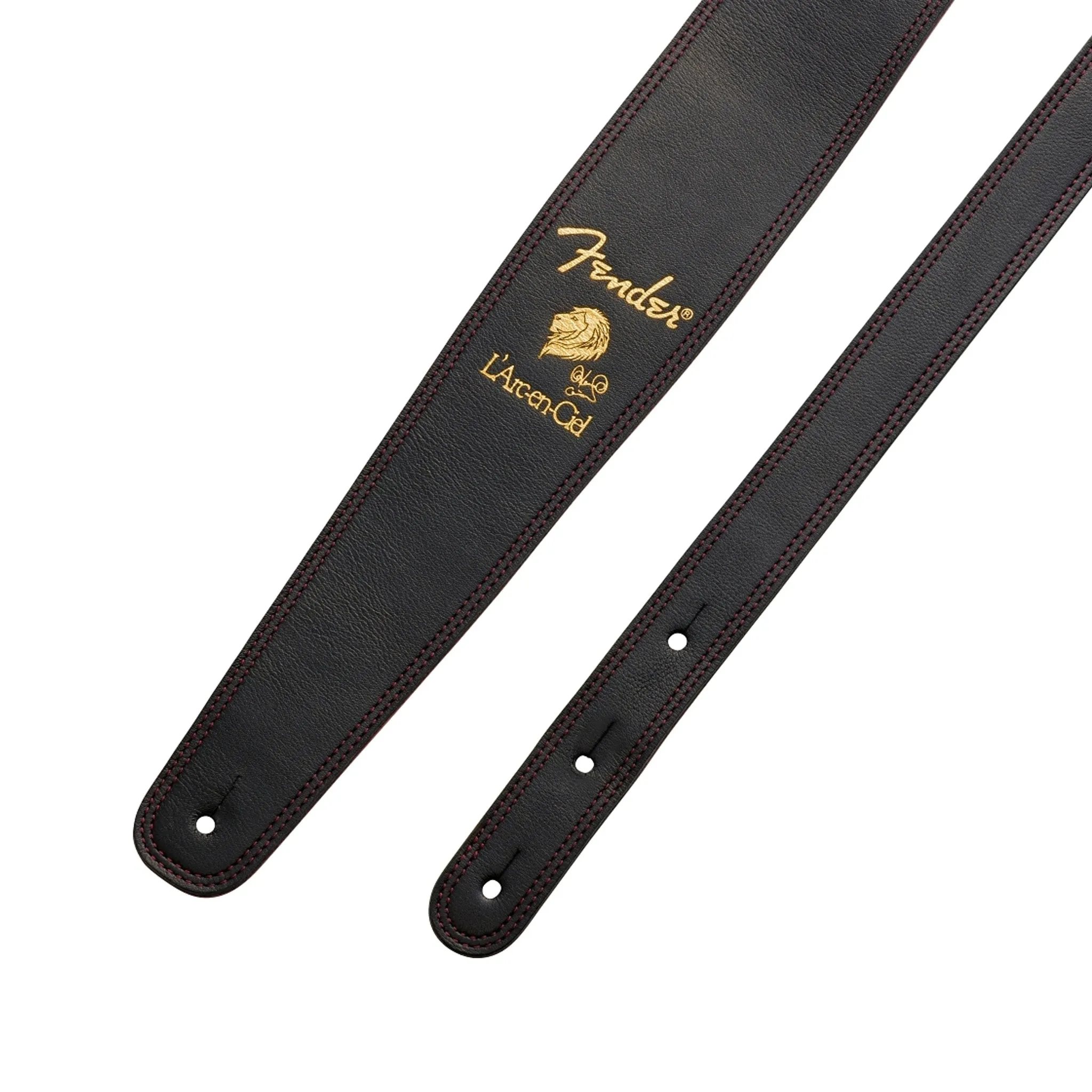 Fender Ken Signature Guitar Strap, Black & Red