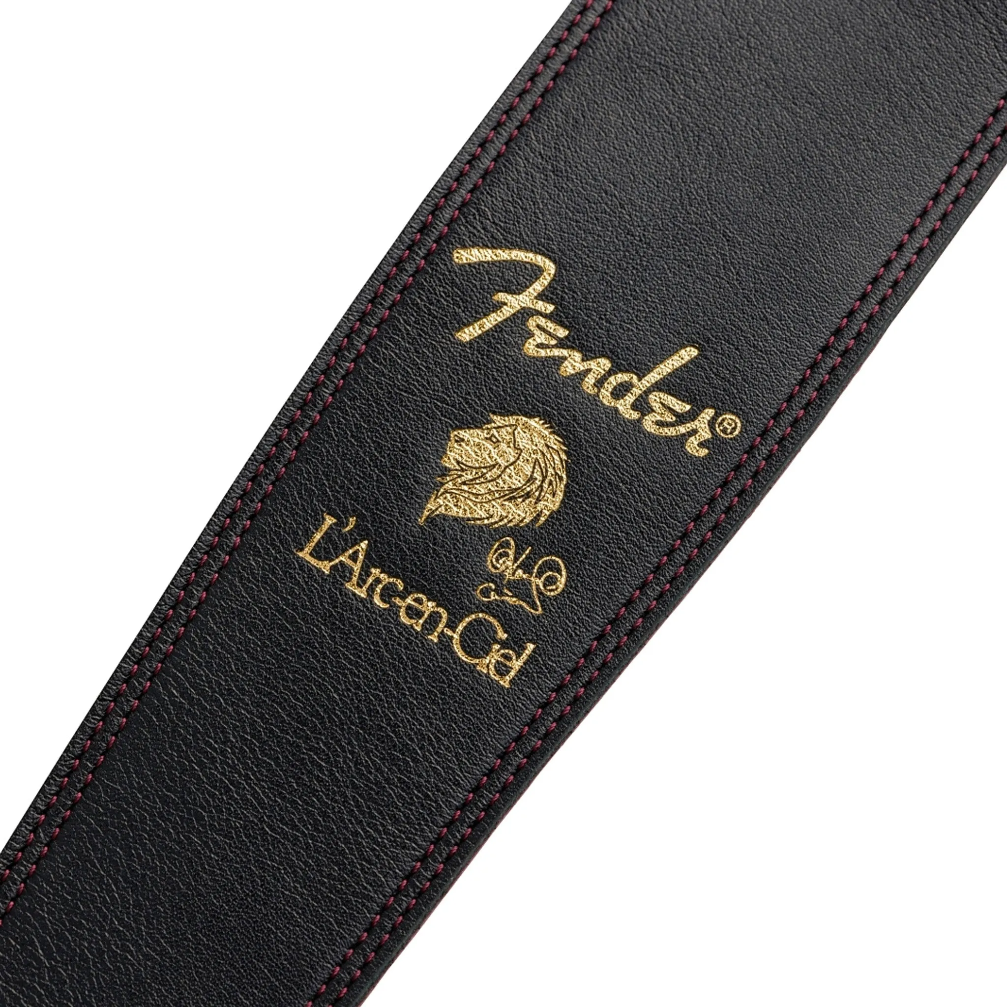 Fender Ken Signature Guitar Strap, Black & Red