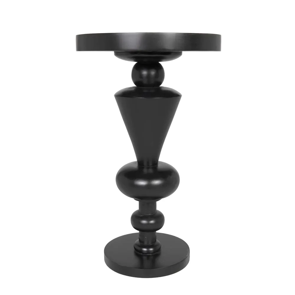 Fenring Side Table, Hand Rubbed Black