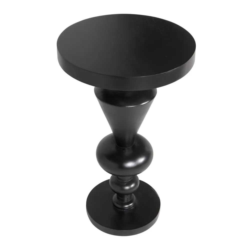 Fenring Side Table, Hand Rubbed Black