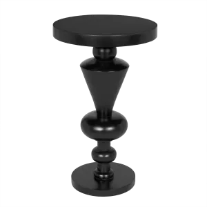 Fenring Side Table, Hand Rubbed Black