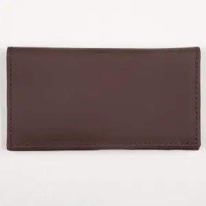 Fine Checkbook Cover- Brown