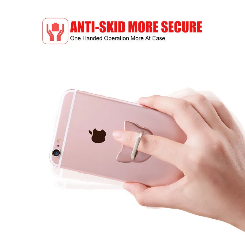 Finger Ring Mobile Phone Smartphone Stand Holder For iPhone XS Huawei Samsung cell Smart Round Phone Gold