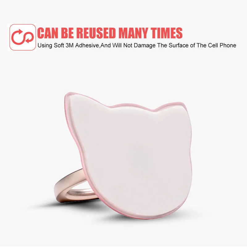 Finger Ring Mobile Phone Smartphone Stand Holder For iPhone XS Huawei Samsung cell Smart Round Phone Gold
