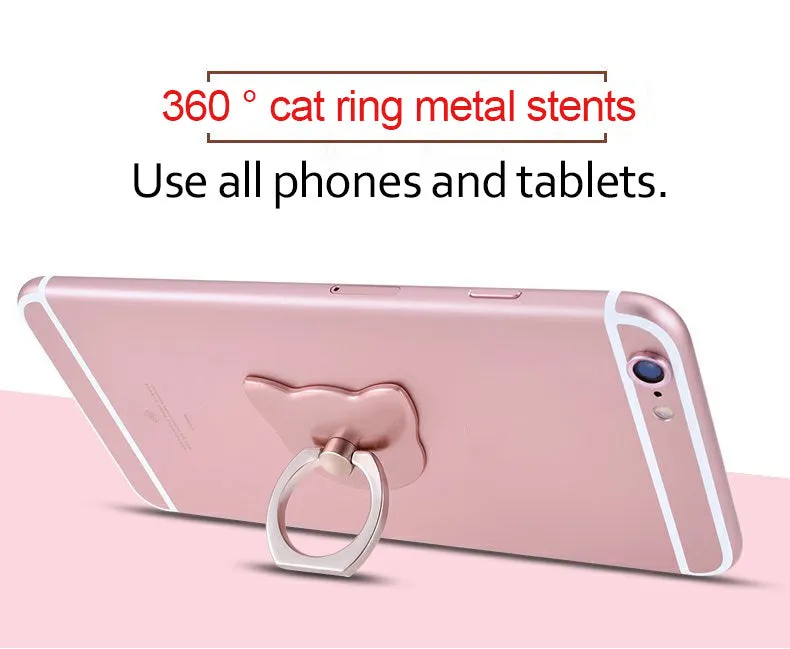 Finger Ring Mobile Phone Smartphone Stand Holder For iPhone XS Huawei Samsung cell Smart Round Phone Gold