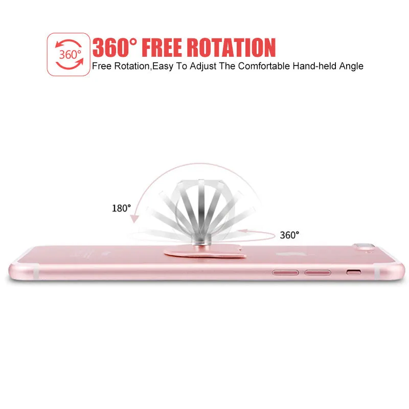 Finger Ring Mobile Phone Smartphone Stand Holder For iPhone XS Huawei Samsung cell Smart Round Phone Gold