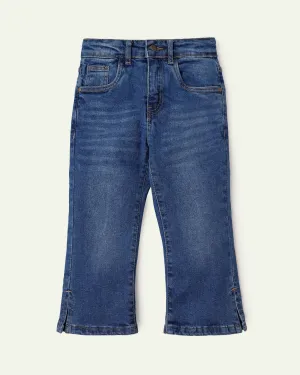 Flared Mid Rise Jeans