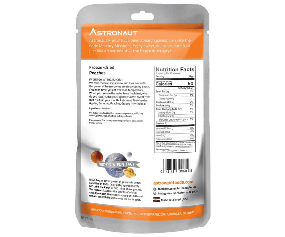 Freeze-Dried Peaches