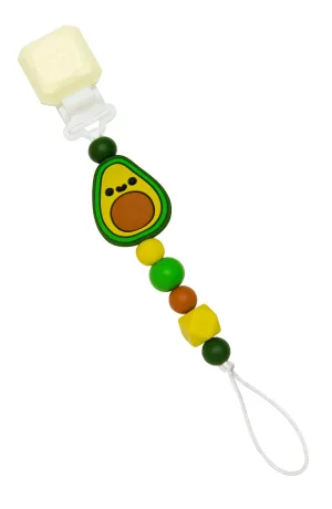 Gem Darling Pacifier Clip - Avocado