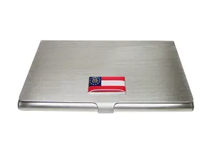 Georgia State Flag Pendant Business Card Holder