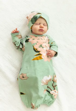 Gia Baby Receiving Gown & Hat