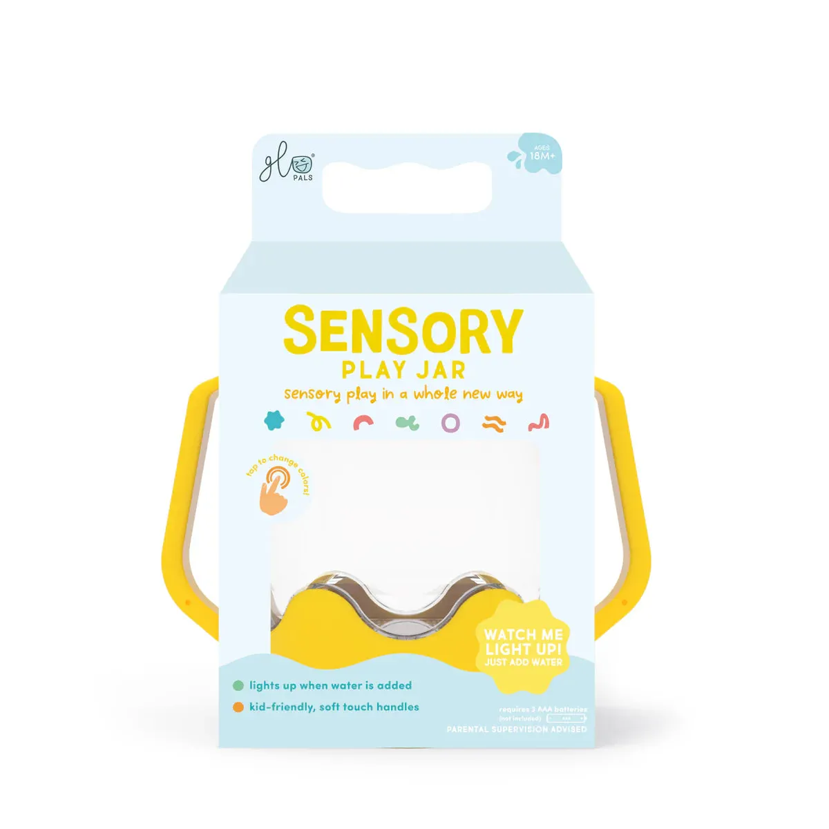 Glo Pals Sensory Light Up Jar (Yellow)