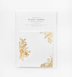 Gold Lace Place Cards