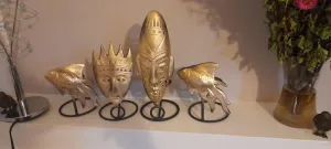 Golden grace candle holders