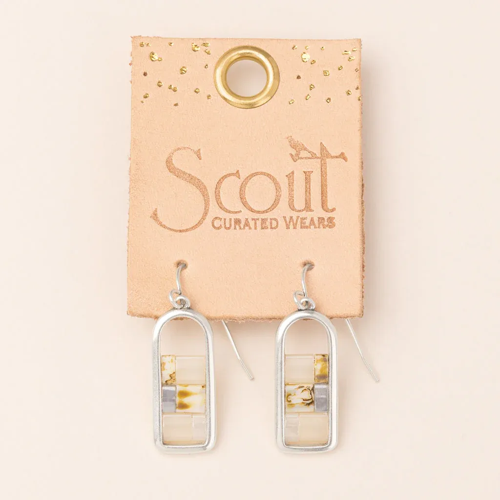 Good Karma Miyuki Frame Earring GF002