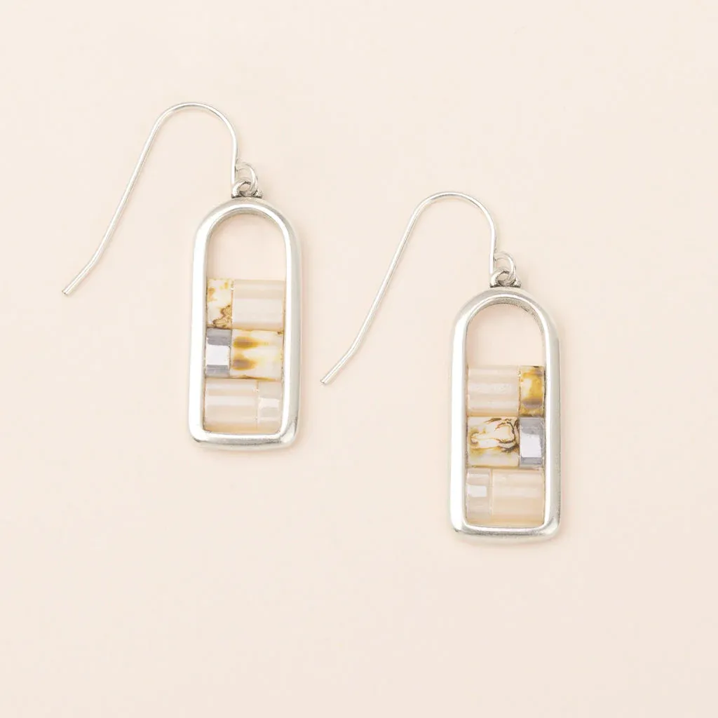 Good Karma Miyuki Frame Earring GF002