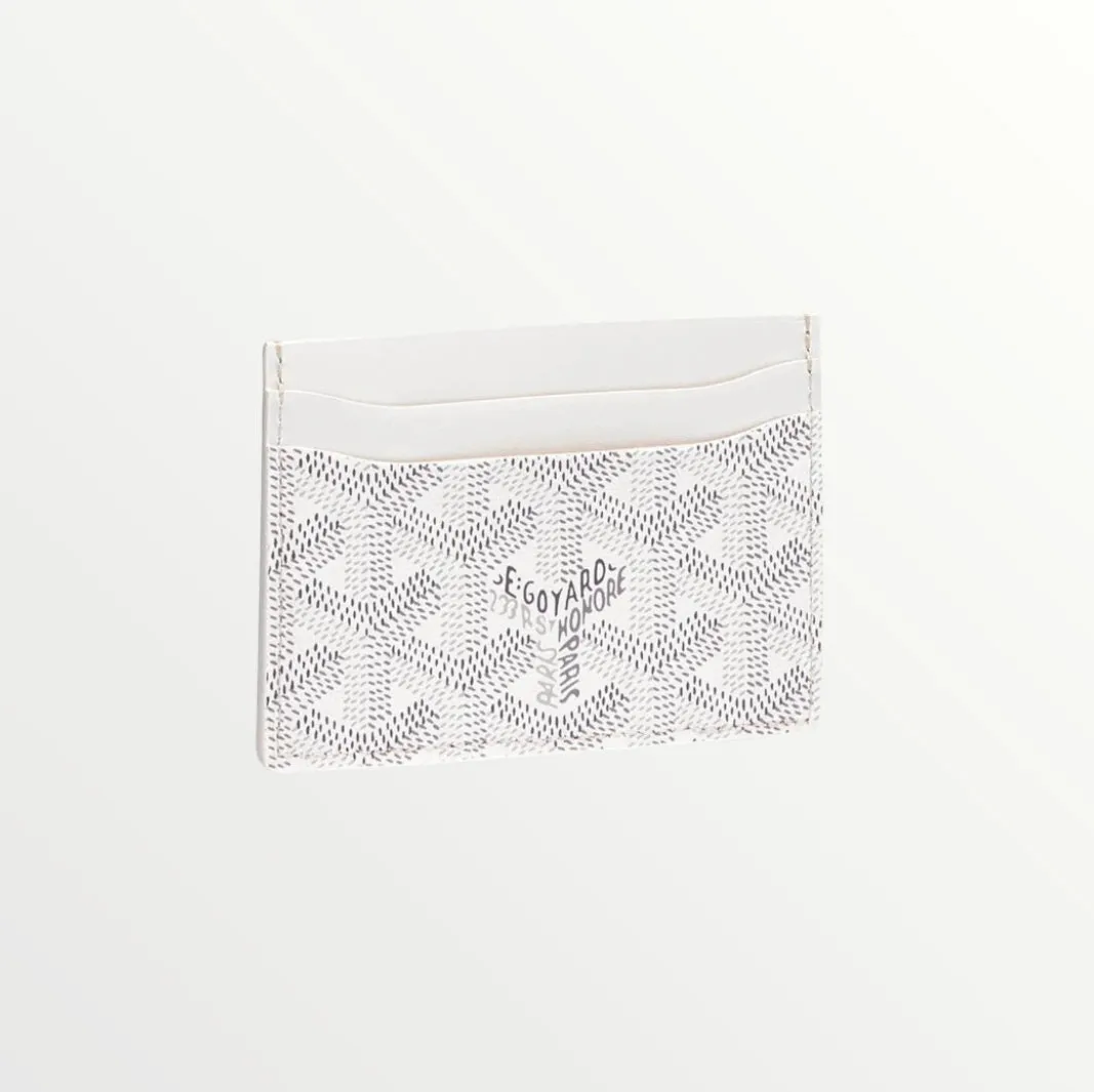 goyard saint sulpice white cardholder