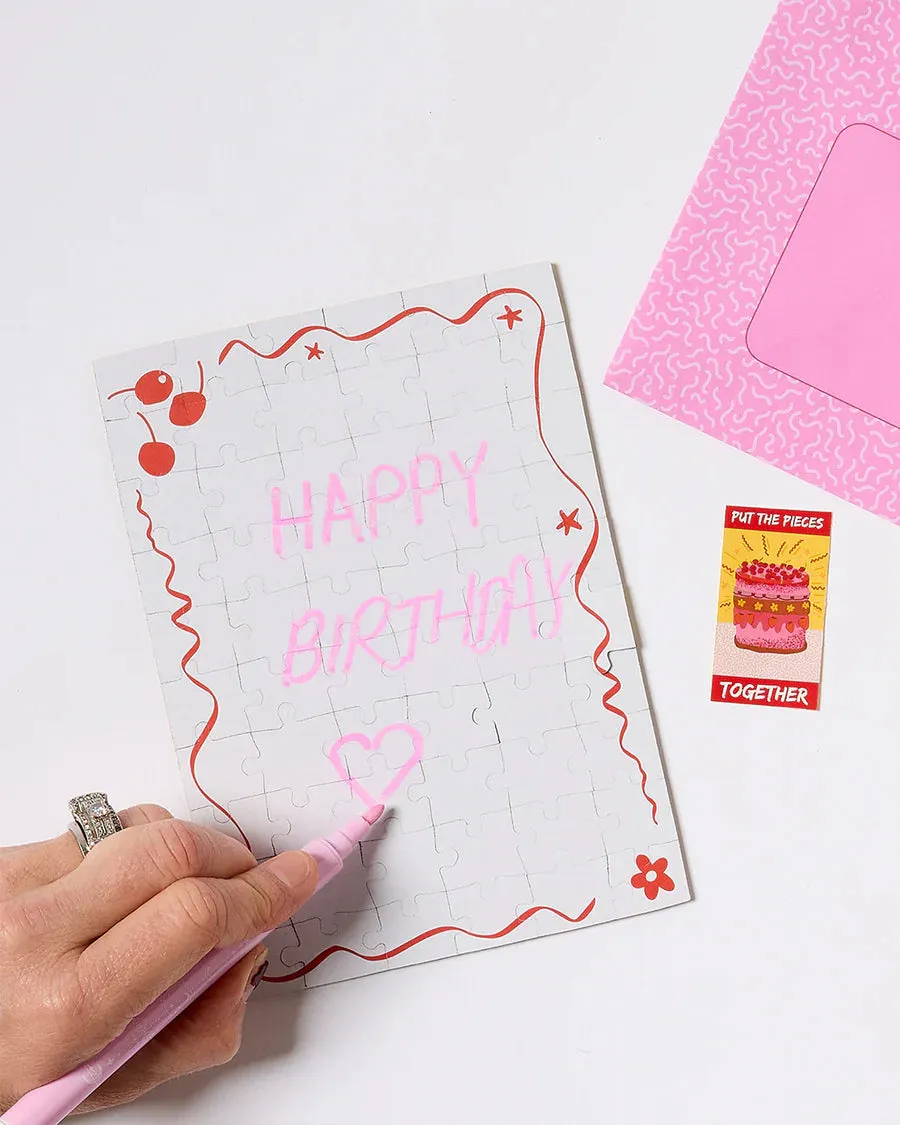 Greeting Card Puzzle - Sweet Birthday