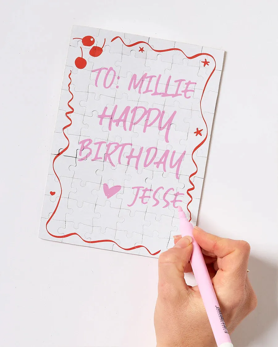 Greeting Card Puzzle - Sweet Birthday