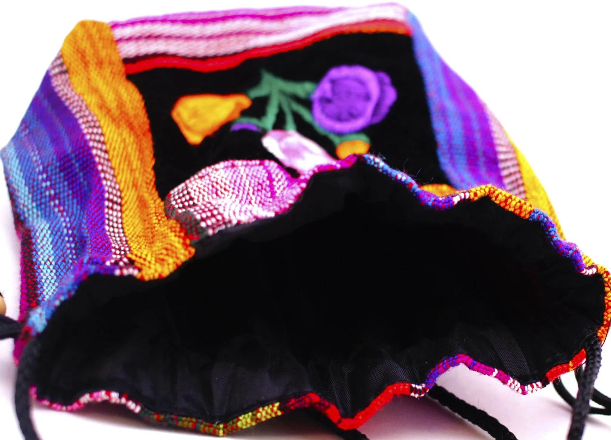 GUATEMALA POUCH PURSE with FLOWERS GPP010