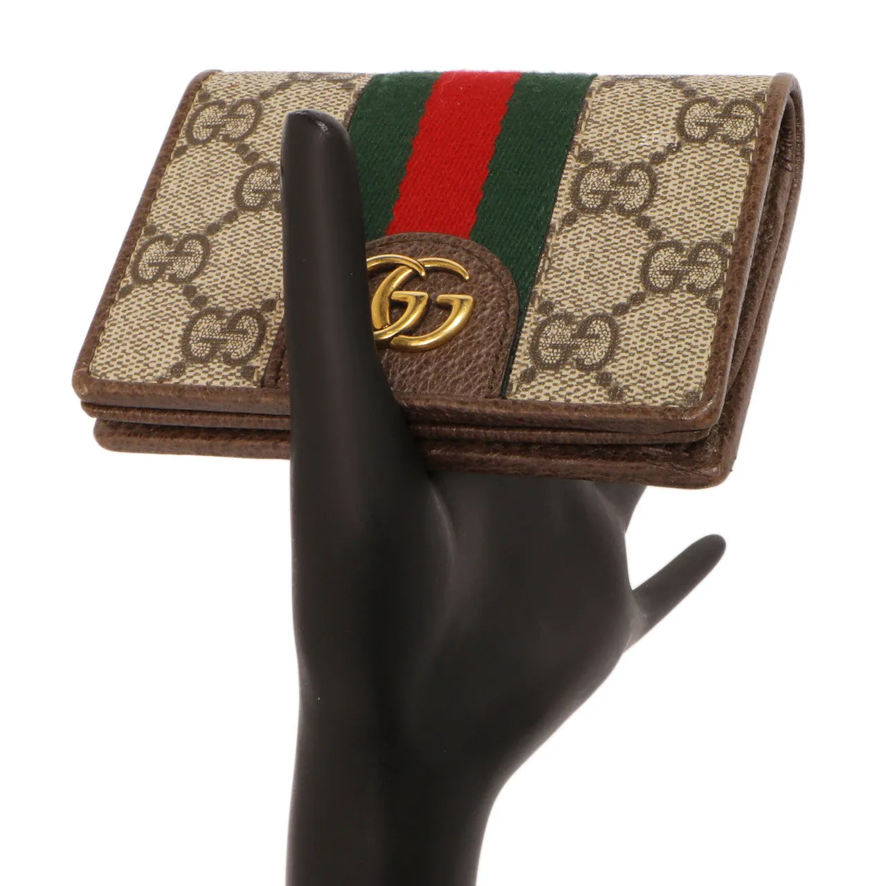 Gucci X Disney GG Supreme Monogram Three Little Pigs Ophidia Card Case