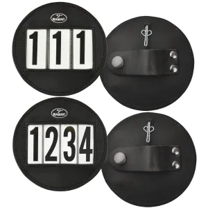 Hamag Round Leather 3 Digit Bridle Number Holder (NH-E5425R-1)