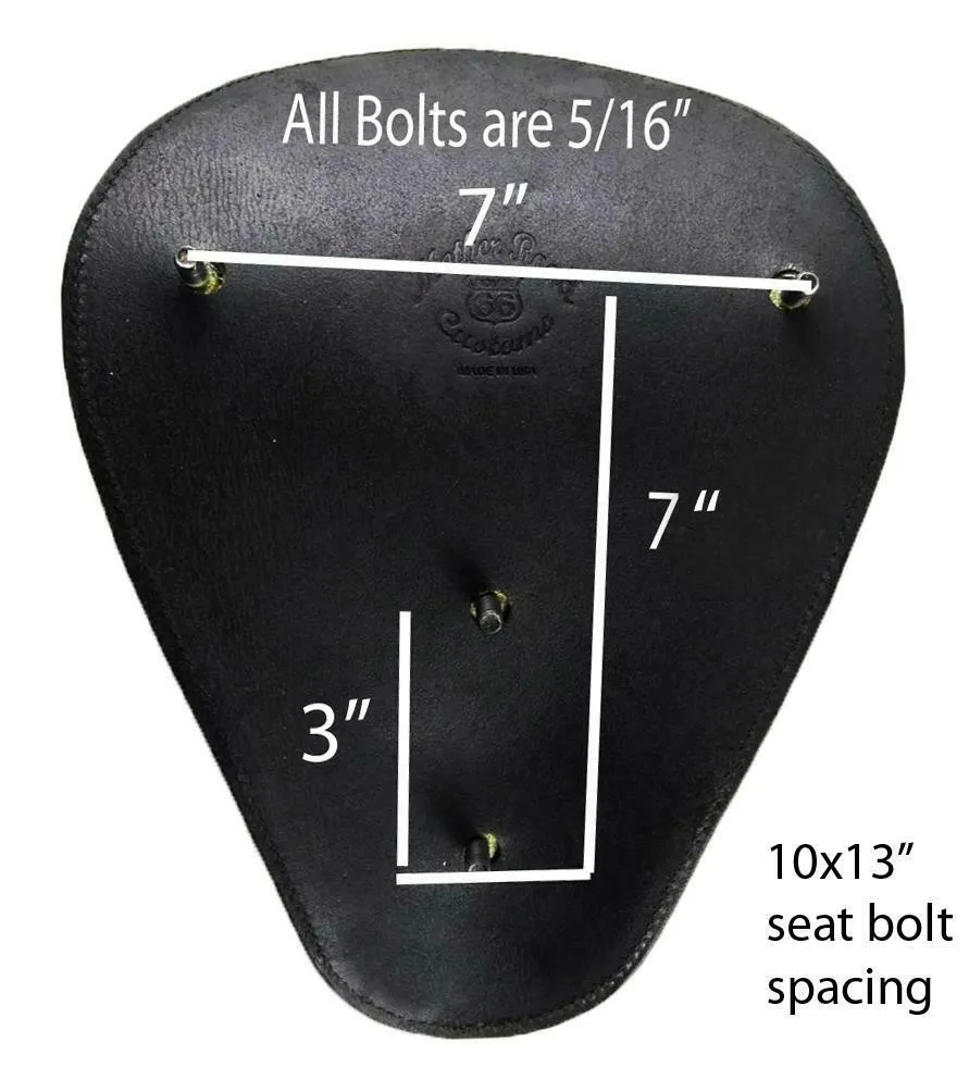 Harley Sportster Spring Seat Chopper Bobber Cherry Alligator Embossed Leather