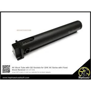 Hephaestus AK Stock Tube with QD Sockets for GHK AK Series with Fixed Stock Receiver