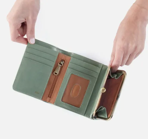 HOBO Robin Compact Wallet - Polished Leather