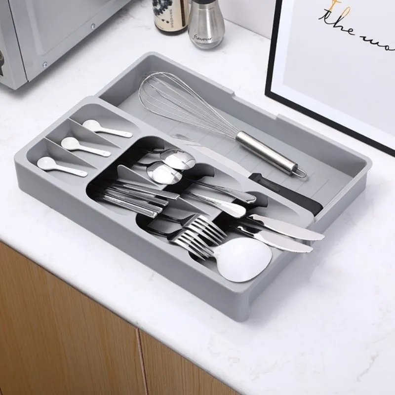 Homlly Drawer Organizer Tray for Cutlery and Knives