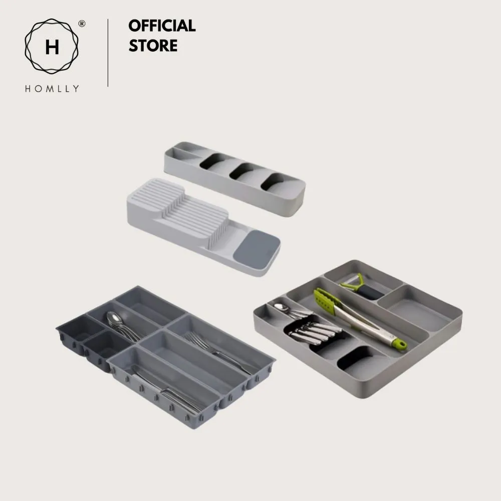 Homlly Drawer Organizer Tray for Cutlery and Knives