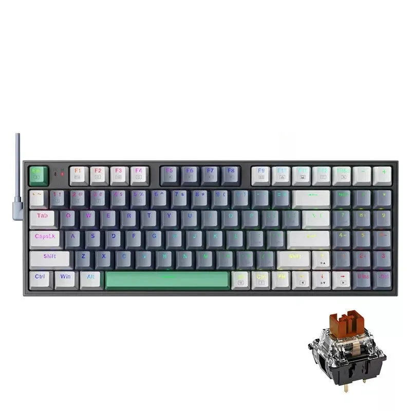 Hot-Swappable Gaming Mechanical Keyboard Wireless 94 Keys