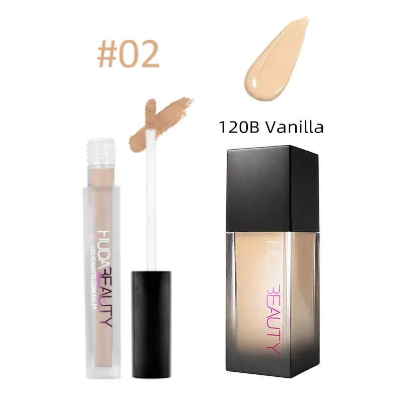 Huda Beauty 3g 4pcs Matte Lip Gloss Kit Waterproof Lip Glaze Tint Non-stick Non-Fading Lipstick Lip Makeup Cosmetic Lip Care