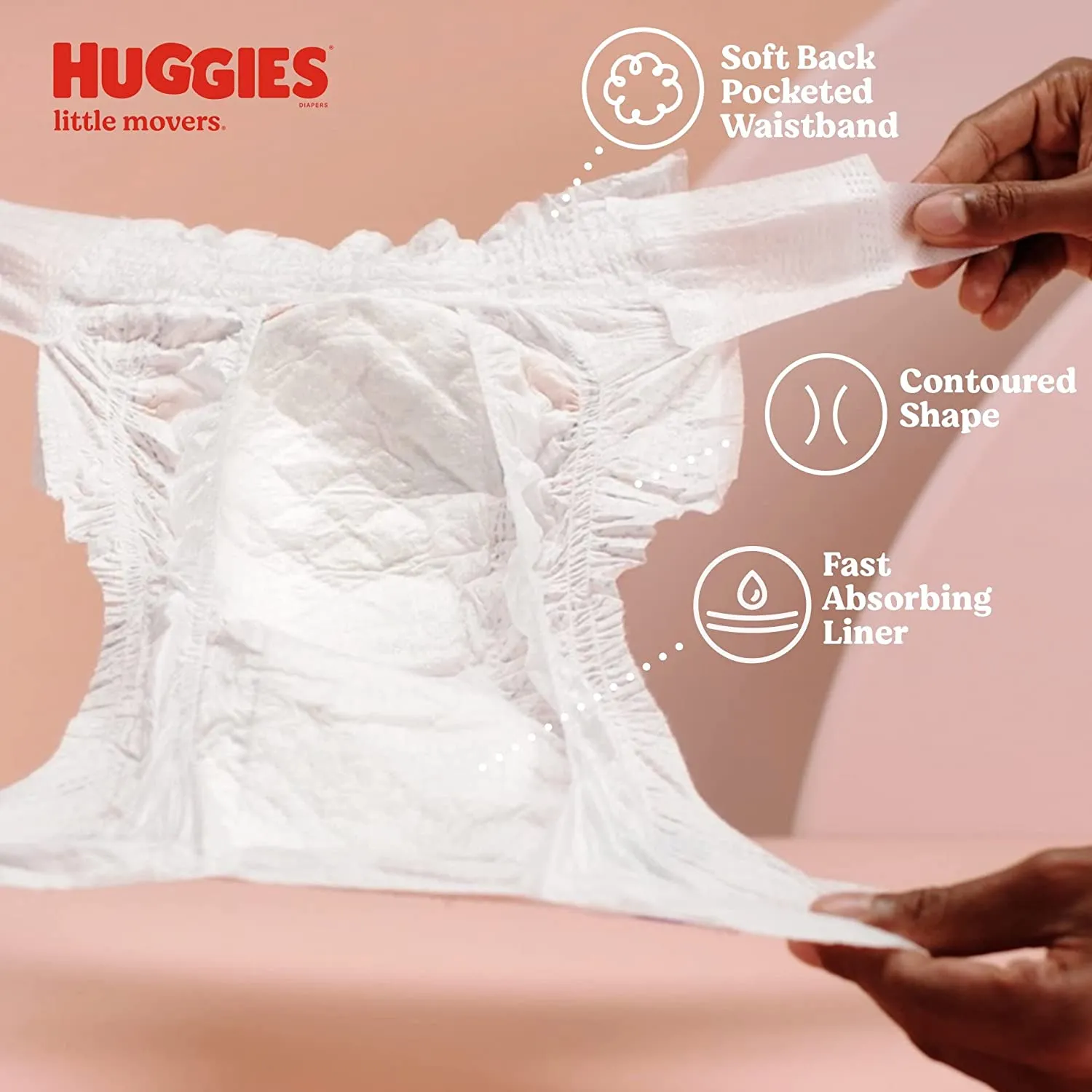 Huggies Little Movers S5 (19 diapers) - 3600049680